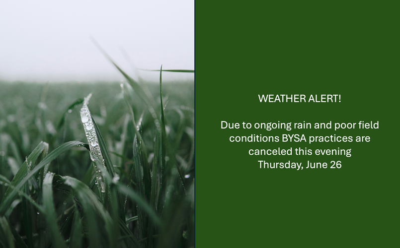Practice Canceled June 26